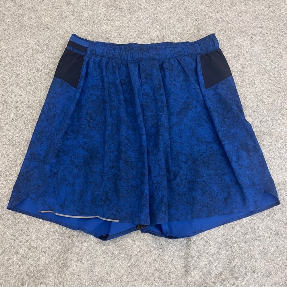 Lululemon Surge Lined Short 6" Gravel Dust Symphony Blue Size M